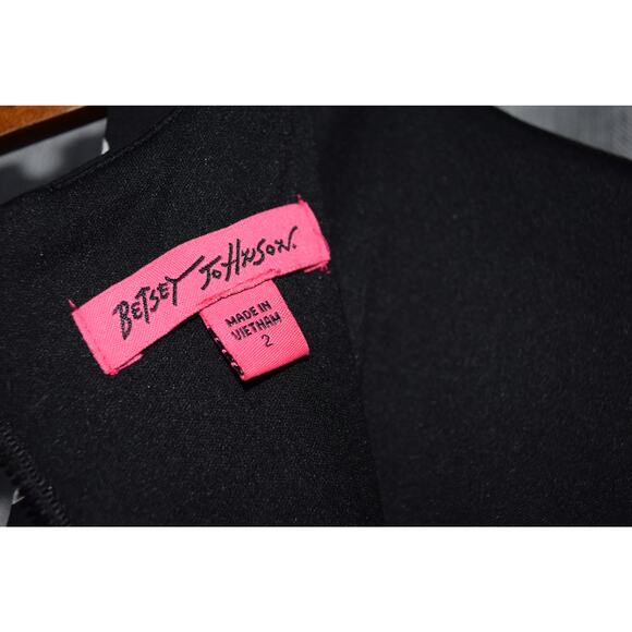 Betsey Johnson Black White Polka Dot Sleeveless Dress Size 2 - Picture 3 of 3